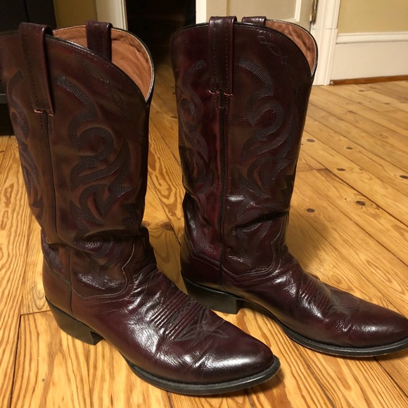 Dan Post Black Cherry Mens Cowboy Boots 
